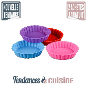 Moule Tartelettes en Silicone Lot de 10 Pièces - Tendances-cuisine.fr