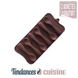 Moule à chocolat Cuillère marron A en vente sur Tendances-cuisine.fr