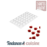 Moule à gâteau en silicone  petits cœurs démonstration du produit - Tendances-cuisine.fr