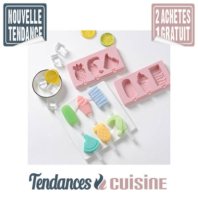 Moule à glaces créatives silicones démonstration des moules à glaces - Tendances-cuisine.fr