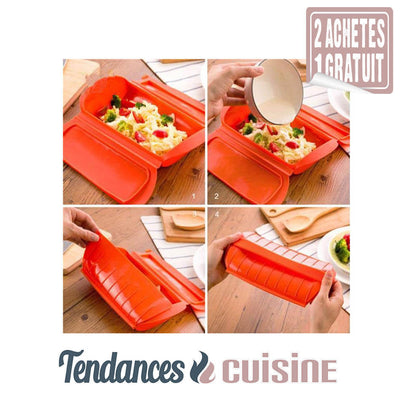 Moule cuiseur à vapeur silicone démonstration du produit - Tendances-cuisine.fr