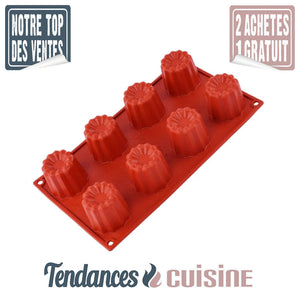 Moule à Canelés Bordelais en Silicone - Tendances-cuisine.fr