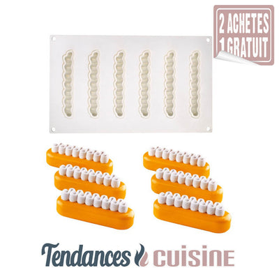 Moule à Gâteaux 3D Silicone Motif Éclair - Tendances-cuisine.fr