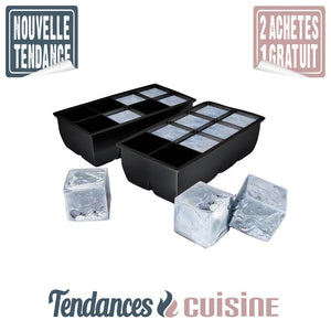 Moule à glaçons Gros Cubes présentaton du produit en vente sur tendances-cuisine.fr