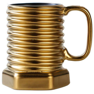 Mug Boulon Tête de Vis en Céramique Or - Tendances-cuisine.fr