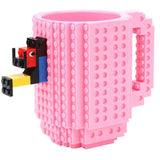 Mug Construction Briques Lego Rose Pale - Tendances-cuisine.fr