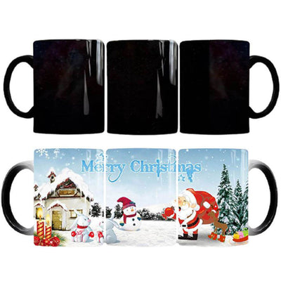 Mug Magique Thermo Réactif Merry Christmas en Céramique Version 1
