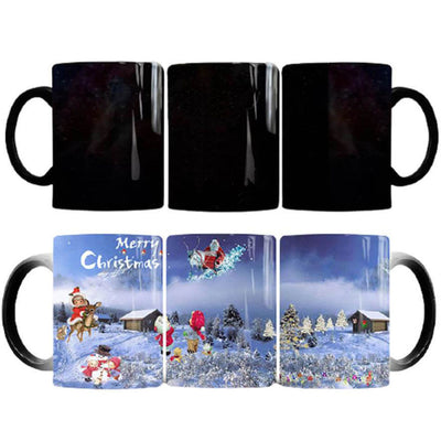 Mug Magique Thermo Réactif Merry Christmas en Céramique Version 2