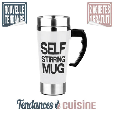 Mug Mélangeur Automatique 500 Ml Blanc