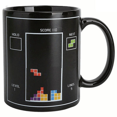 Mug Magique Thermo Réactif Rétro Gaming Tetris - Tendances-cuisine.fr
