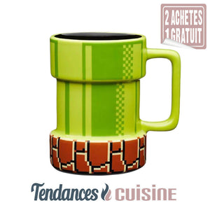 Mug Céramique Tuyau de Plombier Mario - Tendances-cuisine.fr