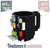 Mug Construction Briques Lego Noir - Tendances-cuisine.fr