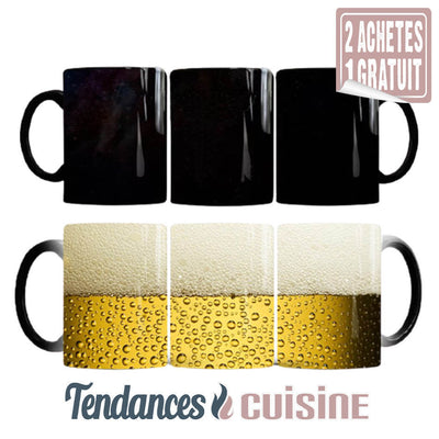 Mug Magique Thermo Réactif Chope de Bière en Céramique
