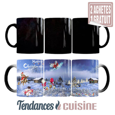 Mug Magique Thermo Réactif Merry Christmas en Céramique Version 2
