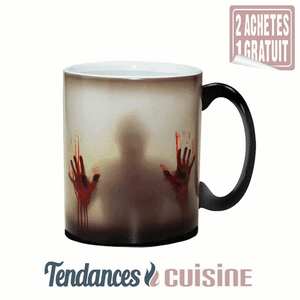 Mug Magique Thermo Réactif Zombie Halloween - Tendances-cuisine.fr