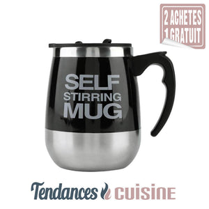 Mug Mélangeur Automatique 500 Ml Noir - Tendances-cuisine.fr