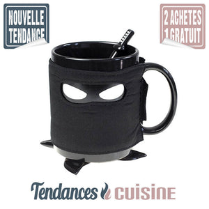 Mug Ninja Sous Tasse Shuriken Cuillère Katana - Tendances-cuisine.fr