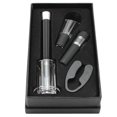 Ouvre bouteille A Pression D'air Coffret Premium 3 en 1 INOX Tendances-cuisine.fr