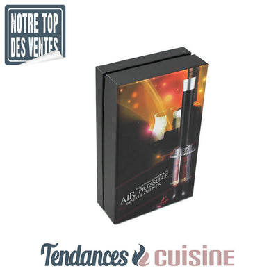Ouvre bouteille A Pression D'air Coffret Premium 3 en 1 coffret INOX en vente sur Tendances-cuisine.fr