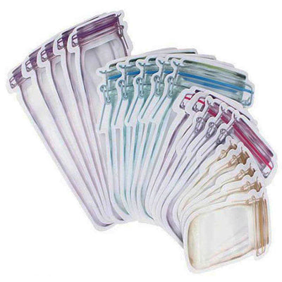 Sacs de Stockage Alimentaire Imitation bocaux en verres - Pack 20 pièces - Tendances-cuisine.fr