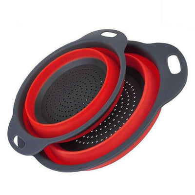 Passoire télescopique Rouge lot de 2 tailles Tendances-cuisine.fr