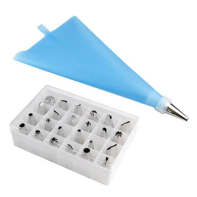 Poche à douille réutilisable en silicone Coffret 24 / 50 Accessoires décoratifs