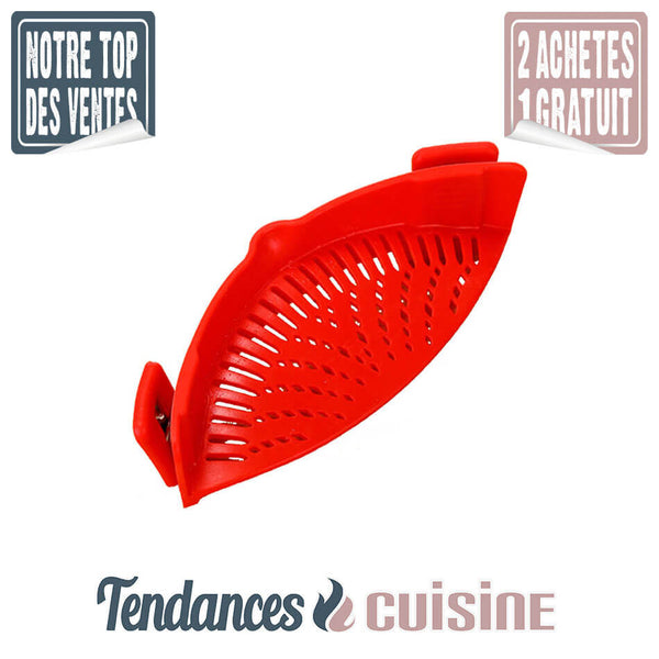 Passoire Magique clipsable rouge Tendances-cuisine.fr