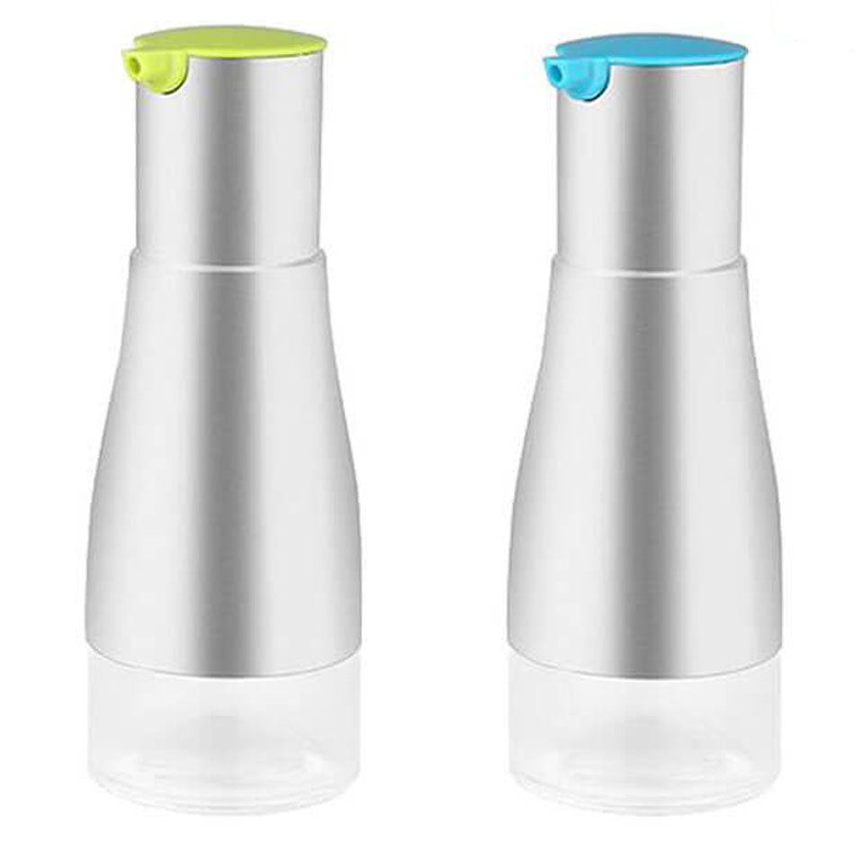 Becs Verseurs Pour Bouteilles D’huile Et Sauce | Lot De 2 – Anti-fuite – Ouverture Facile à Une Main – Gris
