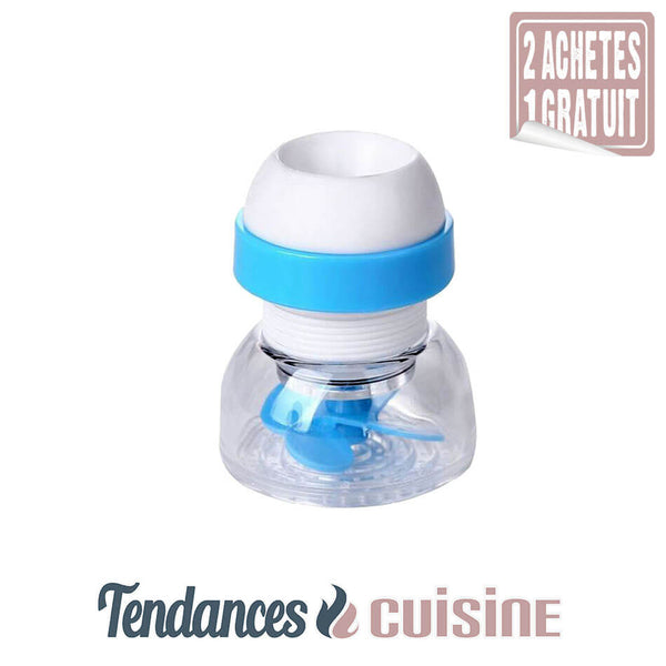 Rallonge de Robinet extensible 360° bleu en vente sur Tendances-cuisine.fr