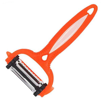 Râpe à Fruits et Légumes Rotative 3 Lames en 1 Orange - Tendances-cuisine.fr