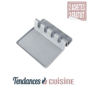 Repose ustensiles Silicone gris Tendances-cuisine.fr