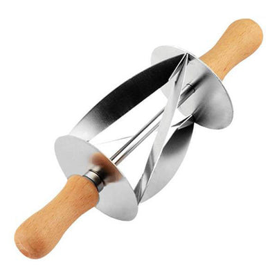 Rouleau Découpe pâte à Croissant Inox