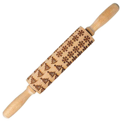 Rouleaux Patisserie 3D Noël Motif Flocons neige sapins