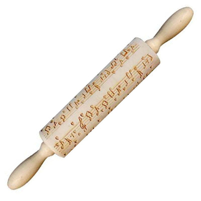 Rouleaux Patisserie 3D Noël Motif Note Musique Partition