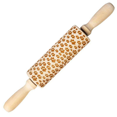 Rouleaux Pâtisserie 3D Noël Motif Pattes de chiens empreinte de chat