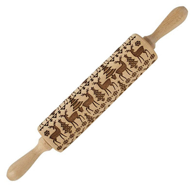 Rouleaux Patisserie 3D Noël Motif Rennes de Noel