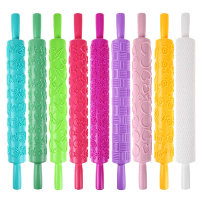 Rouleaux à Pâtisserie motifs 3D Pack 9 Rouleaux