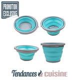 Seau de nettoyage de cuisine rétractable compactable Démonstration du produit - Tendances-cuisine.fr