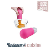 Séparateur jaune d'œufs magique rose démonstration du produit sur Tendances-cuisine.fr