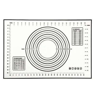 Tapis à Pétrir la Pâte en Silicone Gradué 60 X 40 Noir Tendances-cuisine.fr