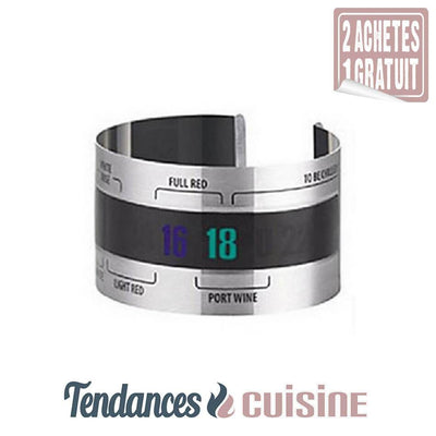 Thermomètre à vin INOX en vente sur Tendances-cuisine.fr