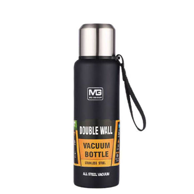 Thermos Deluxe Acier Inoxydable Double Paroi Noir 1000 ML