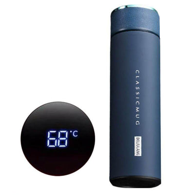 Thermos Intelligent avec Affichage LCD Bouteille Isotherme Bleu - tendances-cuisine.fr