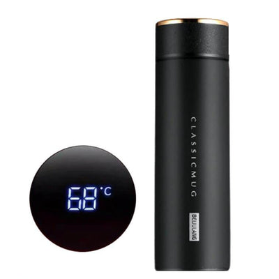 Thermos Intelligent avec Affichage LCD Bouteille Isotherme Noir - tendances-cuisine.fr