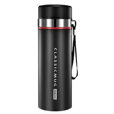 Thermos Premium Acier Inoxydable Double Paroi Noir 1000  ML