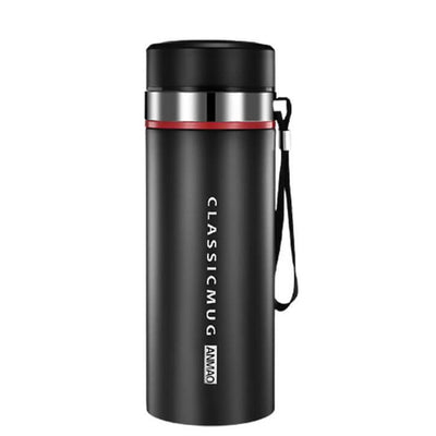 Thermos Premium Acier Inoxydable Double Paroi Noir 600 ML