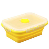 lunch box compactable télescopique Jaune 350 ML Tendances-cuisine.fr