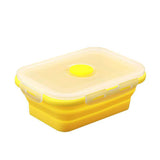 lunch box compactable télescopique Jaune 800 ML Tendances-cuisine.fr