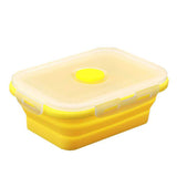 lunch box compactable télescopique Jaune 500 ML Tendances-cuisine.fr