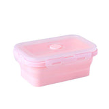 lunch box compactable télescopique Rose 500 ML Tendances-cuisine.fr